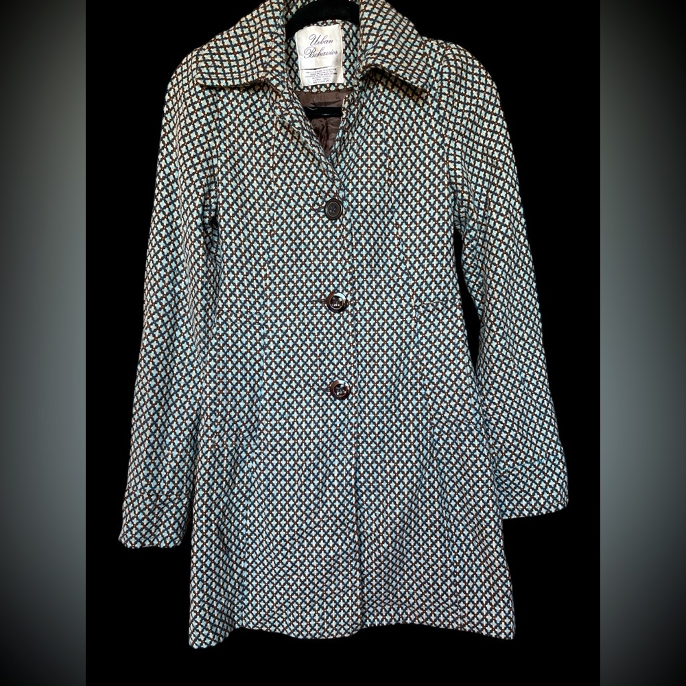 Urban Behavior Trench Coat Size XS Wool Blend